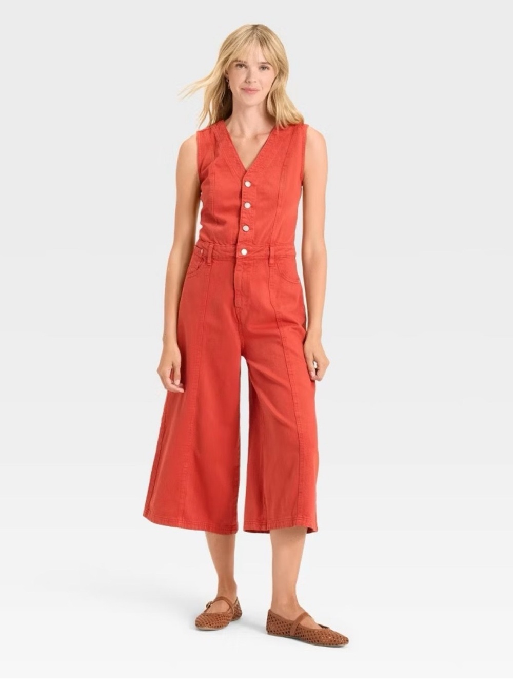 NWT Universal Thread Sleeveless Wide-Leg Jumpsuit.